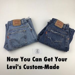 Vintage Levi’s Custom Made Orange Tab Re/Done Jean